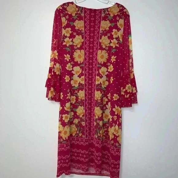 Allison Brittney Bell Sleeve Floral Dress - Picture 7 of 10